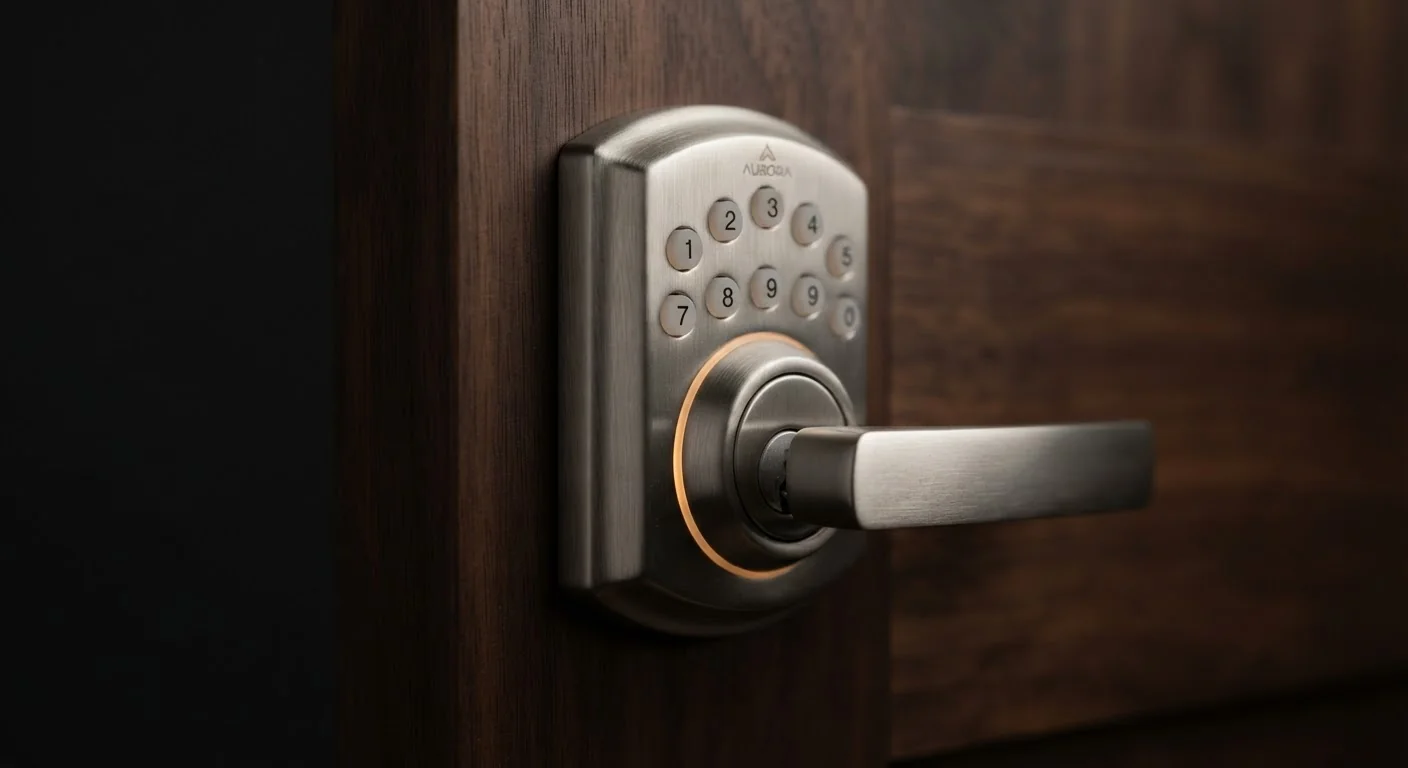 EMS Smart Lock on luxury door